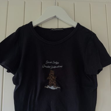 Dunkelblaues Brandy Melville T-Shirt 