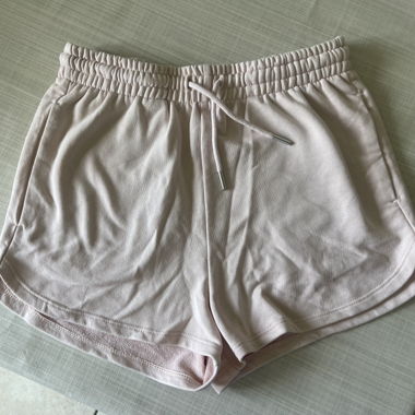Hellrosa Sweatshorts mit Gummibund