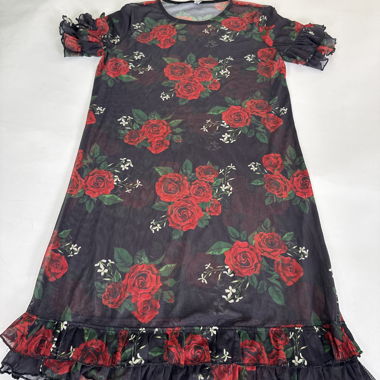 Vestito in mesh floreale XS