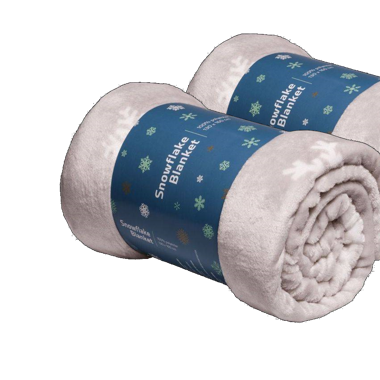 2x Coop Let it Snow 2021 Kuscheldecke grau _2