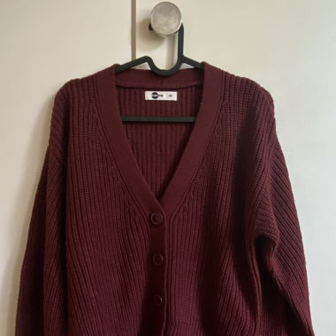 Strickpullover weinrot