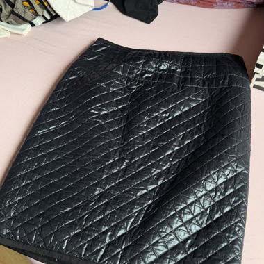 Jupe Mini Matelassée Noire Paule Ka