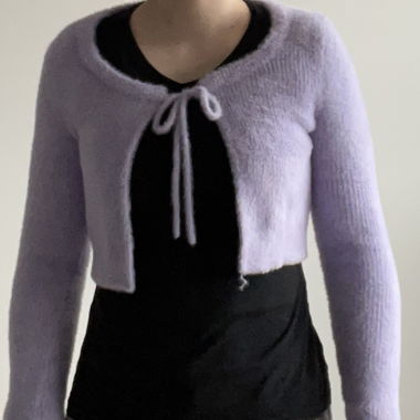 Lila cropped Cardigan
