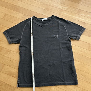 T-shirt Stone Island vintage, gris délavé