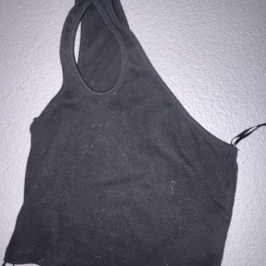 Top nero Zara stile racerback