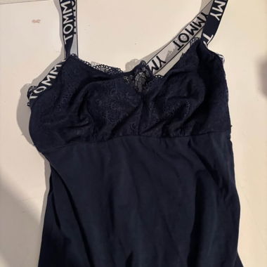 Body blu Tommy Hilfiger in pizzo