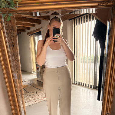 Pantalon classe beige 