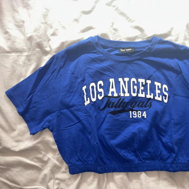 Tally Weijl Blue cropped T-Shirt