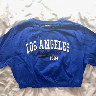 Tally Weijl Blue cropped T-Shirt