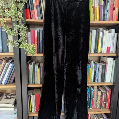 &other stories Velours Hose schwarz 