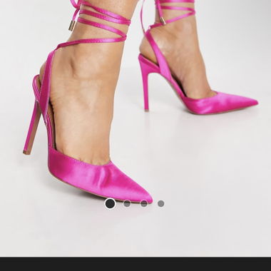 Tacchi in raso rosa