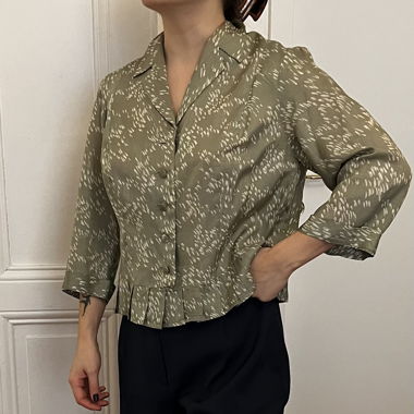 Vintage-Seidenbluse