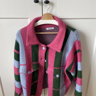 Striped wool jacket by Laagam