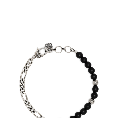 Alexander Mcqueen Perlenarmband mit Totenkopf