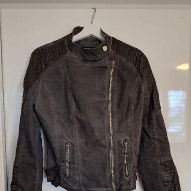 Jeans Jacke im Biker Style Gr L
