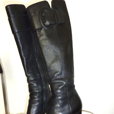  Sergio Rossi Lederstiefel, Gr. 35,5