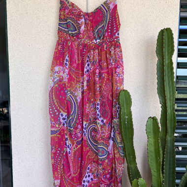 Pink Printed Summer Dress