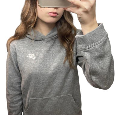 sweat a capuche nike gris
