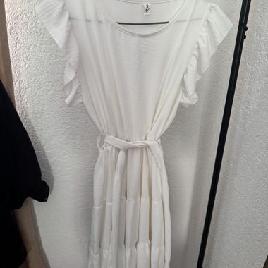 Abito bianco fluido KSV