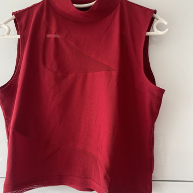 top soirée rouge 