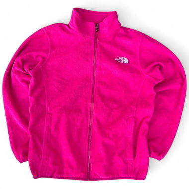 The North Face Fleece Zip Jacket Pink Turtleneck