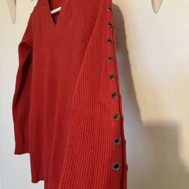 Odemai pull à sequins rouge M