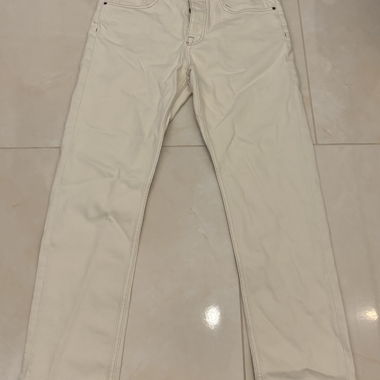 Zara White/Beige Jeans