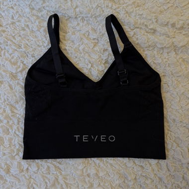 Reggiseno sportivo Teveo nero taglia S