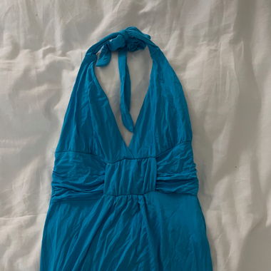 Vintage neckholder top Blue