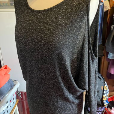 Black Sequin Top