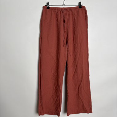 Pantaloni MNG a gamba larga color ruggine
