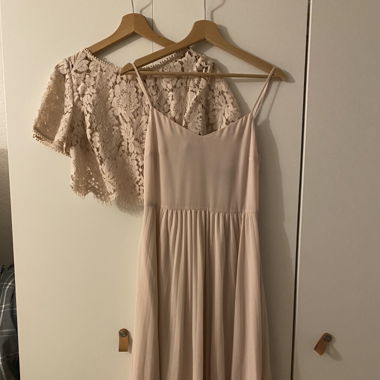 Phase Eight - Blush Pink formal lace chiffon dress