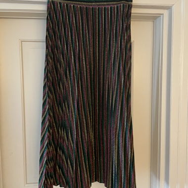 Sézane Sparkle Pleated Skirt 38