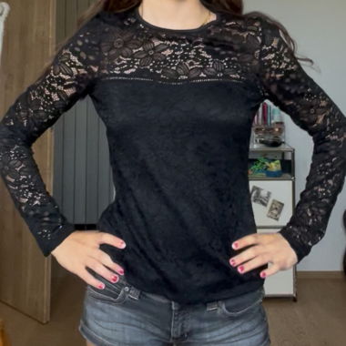 Black Lace Top