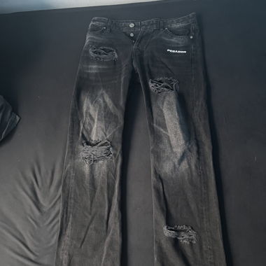 Pegador Distressed Jeans Washed Black EU Size 31
