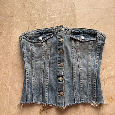 Zara Denim Corset