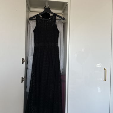 Schwarzes Strandkleid