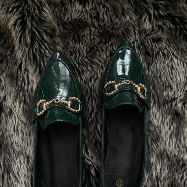 cute green slippers