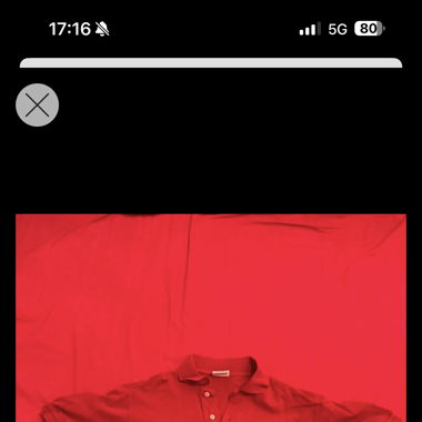 Rotes Lacoste Polo-Shirt Grösse 5 (L)