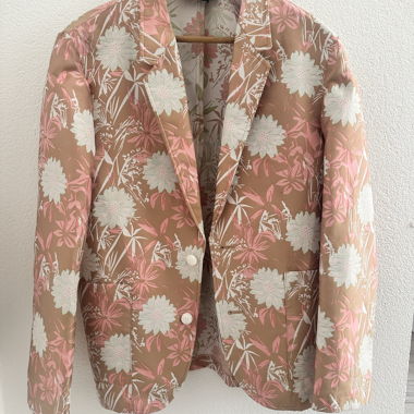 Blazer Asos a motivo floreale rosa