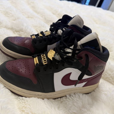 Nike Air Jordan 1 Mid Damen Sneaker Bordeaux