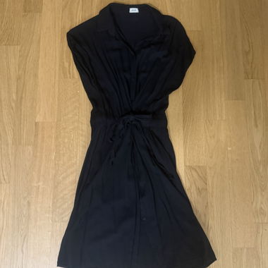 Pimkie schwarzes Hemdkleid mit Gürtel XS/S