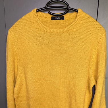 Pull en tricot - jaune