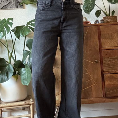 Jeans noirs Mango 36 loose fit