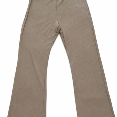Beige Wide-Leg Trousers