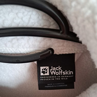 Jack Wolfski Fleece weiss