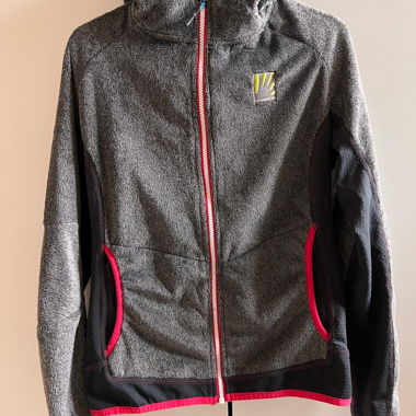 Karpos Fleecejacke mit Kapuze grau M
