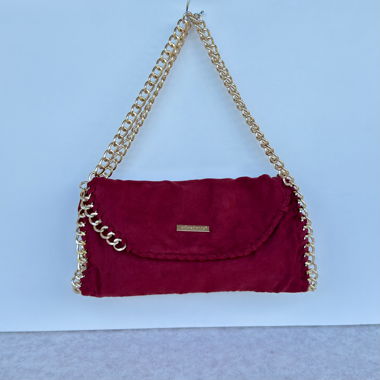 Sac à chaîne bordeaux