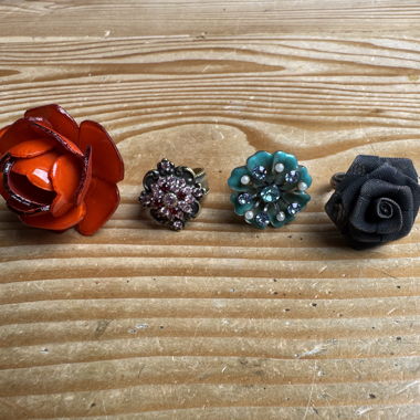 Rings with Flowers