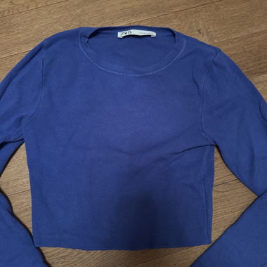 Zara Blue Long-Sleeve Shirt